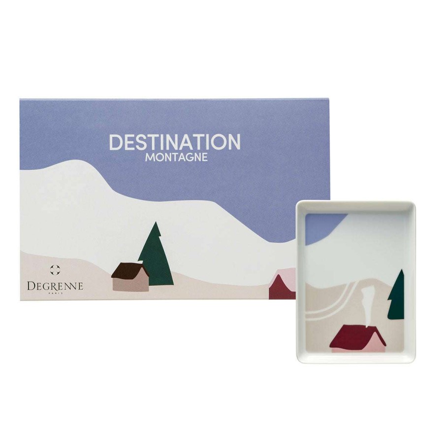 Tableware * | Gift Selection Destination Montagne Mini Dish 16 X 12 Cm