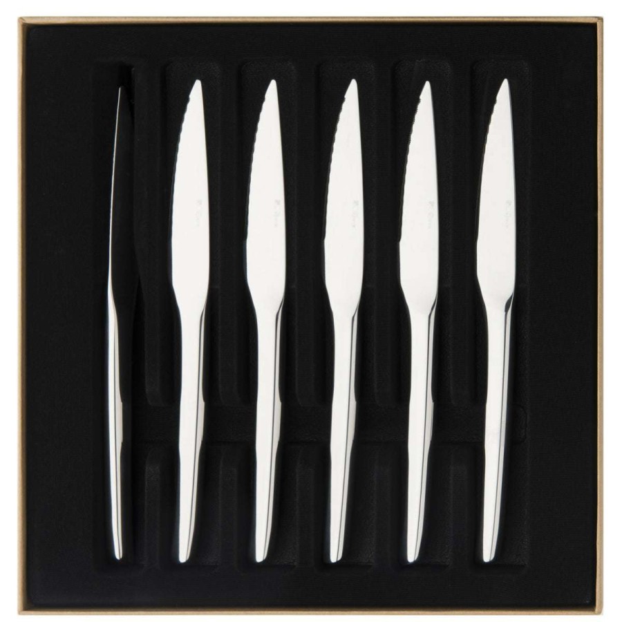 Cutlery * | Gift Selection Guest Miroir Set Of 6 Steak Knives