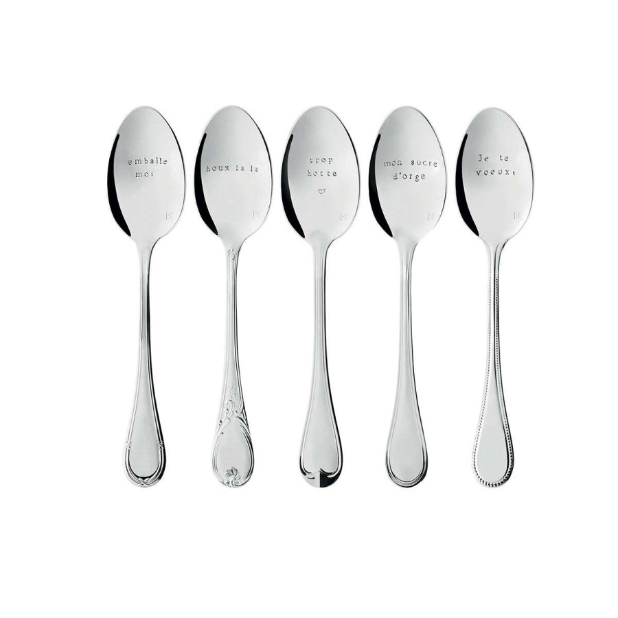 Cutlery * | Discounts Degrenne X Monnette Dessert Spoon Je Te Voeux !