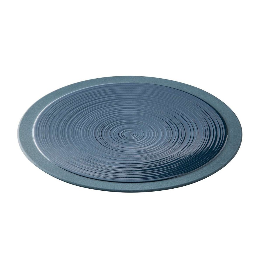 Tableware * | Wholesale Bahia Bleu De Roche Presentation Plate 29 Cm