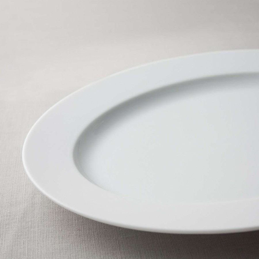 Tableware * | Cheap Online Eclipse Blanc Choix Courant Oval Dish 36.5 26.5 Cm