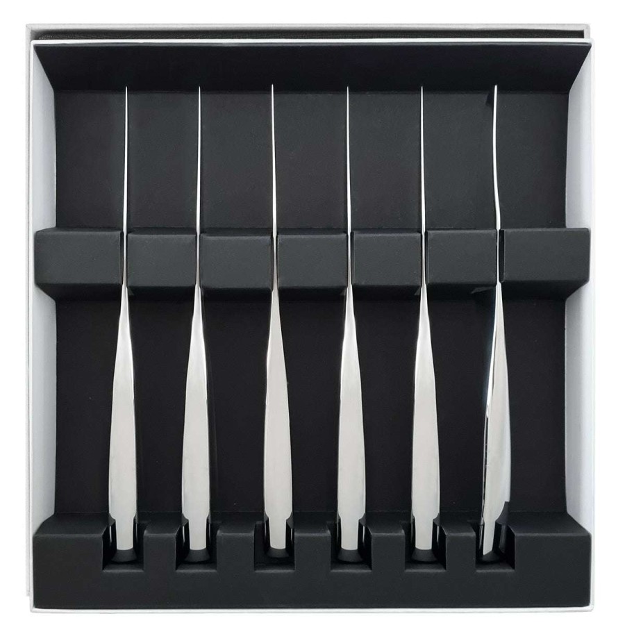 Cutlery * | Wholesale Gourmets Miroir Set Of 6 Steak Knives