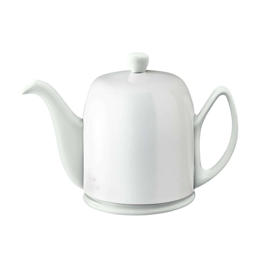 Tea & Coffee * | Top Sellers Salam Monochrome Tea Pot 6 Cups White Bell