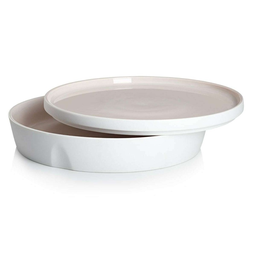 Tableware * | Special La Vaisselle De L'Econome Radis Rose Set Of Serving Bowl And Plate 24 Cm