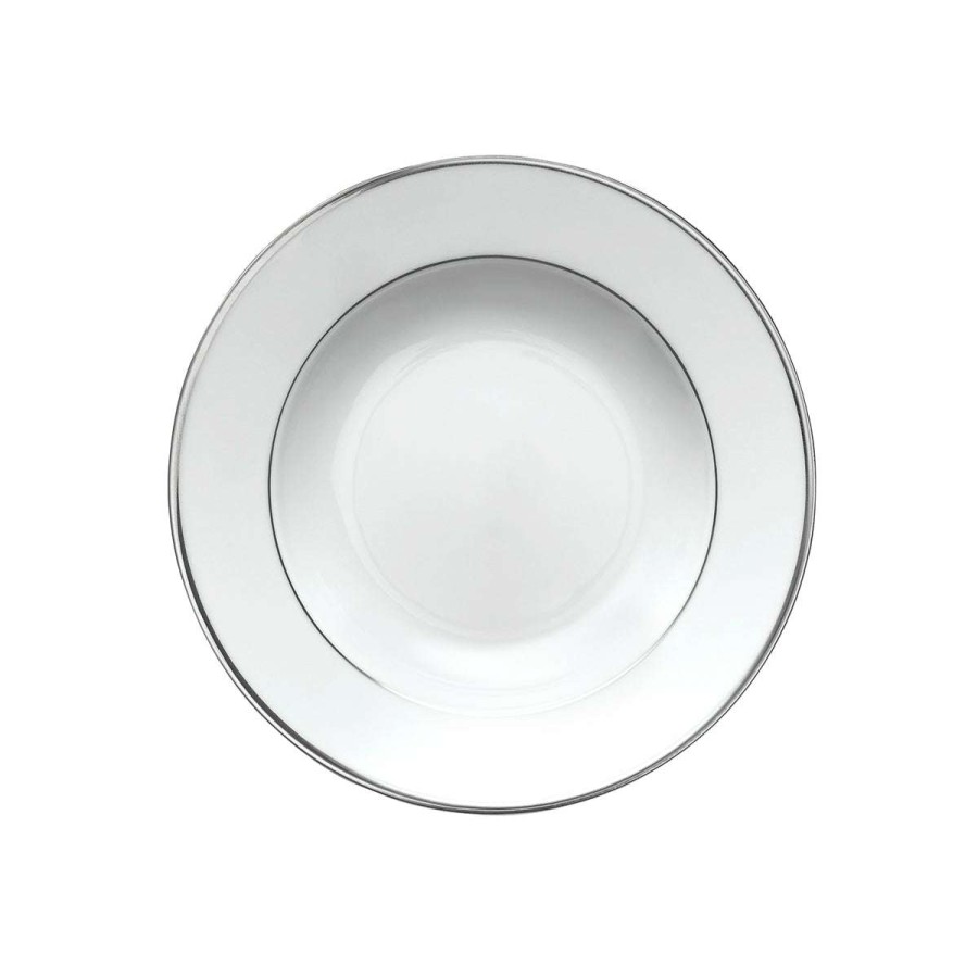 Tableware * | New Threads Galon Platine Rimmed Soup Dish 22,5 Cm