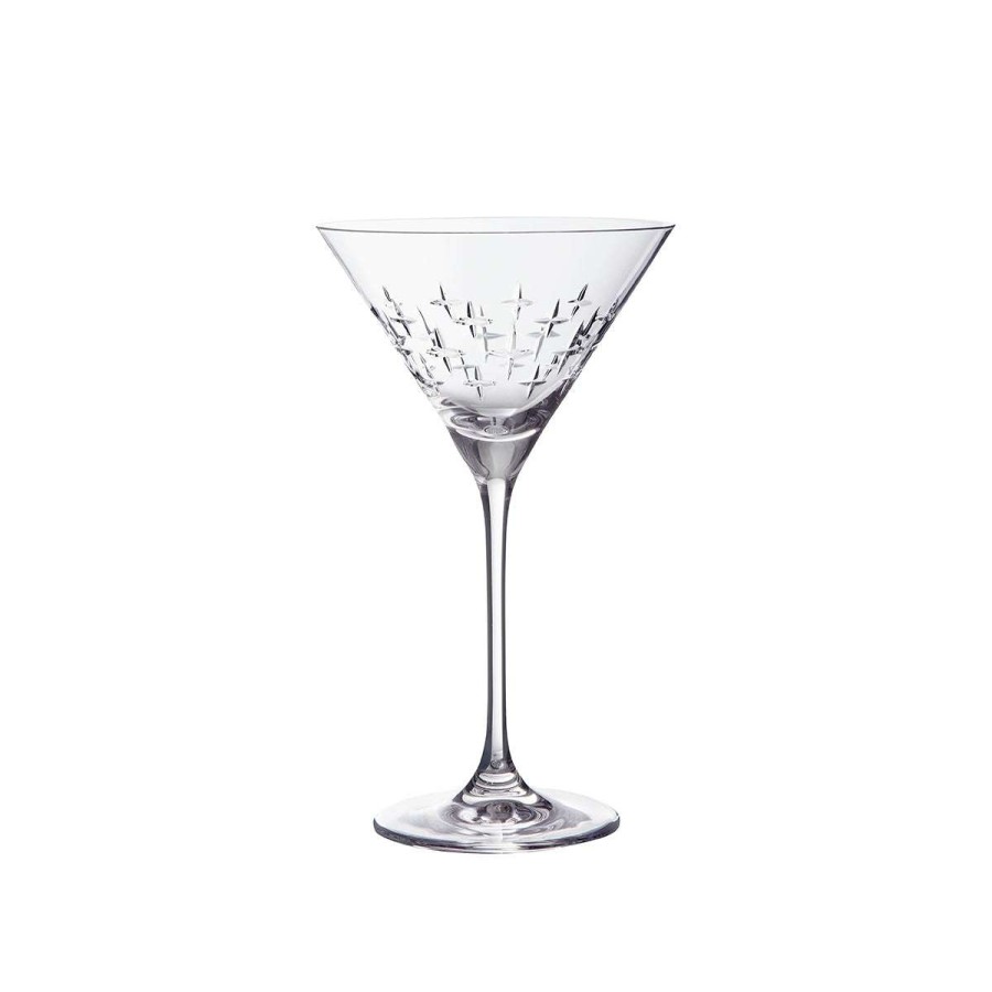 Glassware * | Good Quality Newport Twist Gift Box Of 4 Martini Glasses 21 Cl