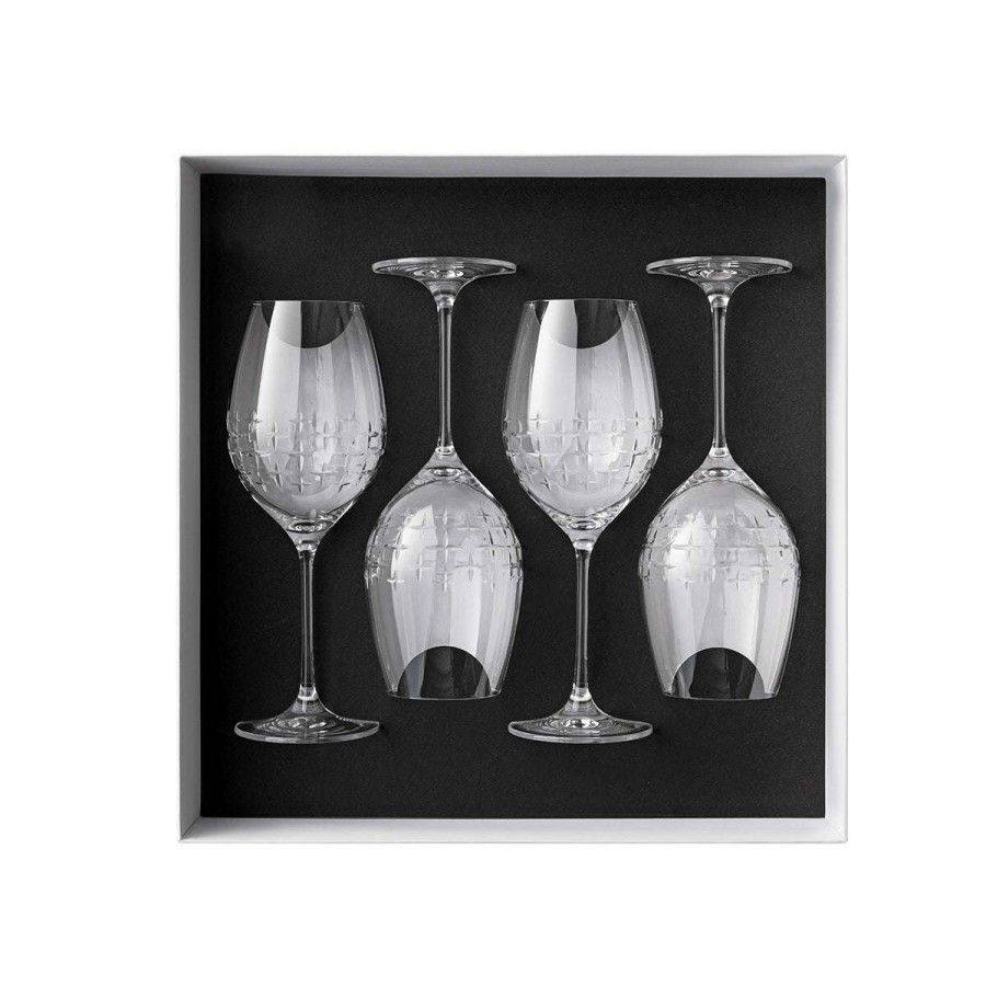 Glassware * | Gift Selection Newport Twist Gift Box Of 4 Glasses Wine 47 Cl