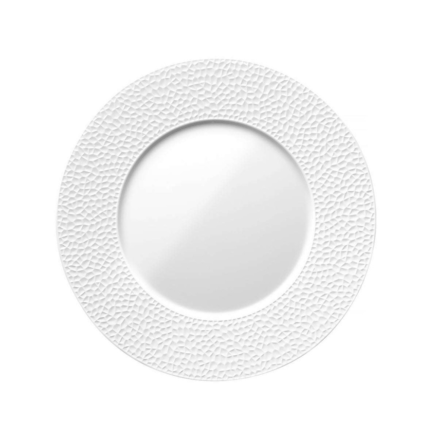 Tableware * | Quick Delivery Collection L Fragments Blanc Plate 28 Cm