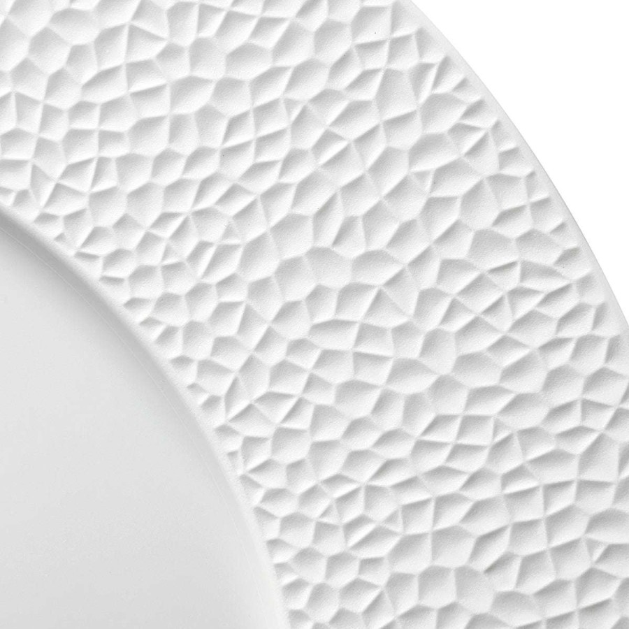 Tableware * | Quick Delivery Collection L Fragments Blanc Plate 28 Cm