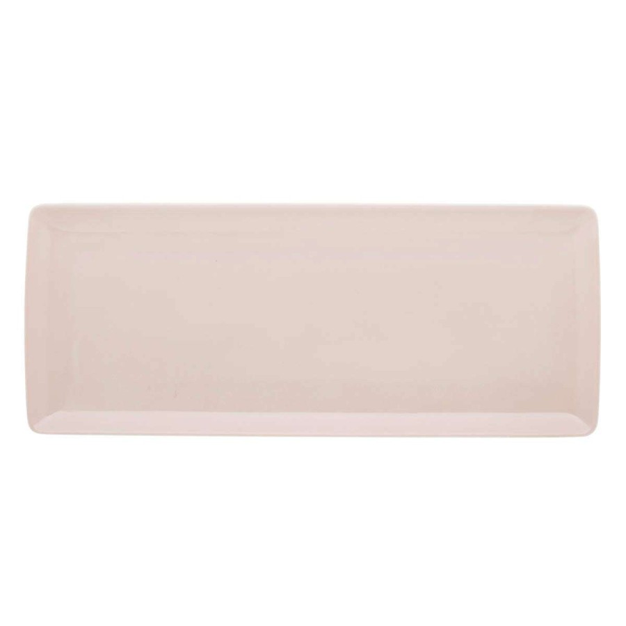 Tableware * | Quick Delivery Modulo Color Rose Poudre Cake Dish 40 X 16 Cm