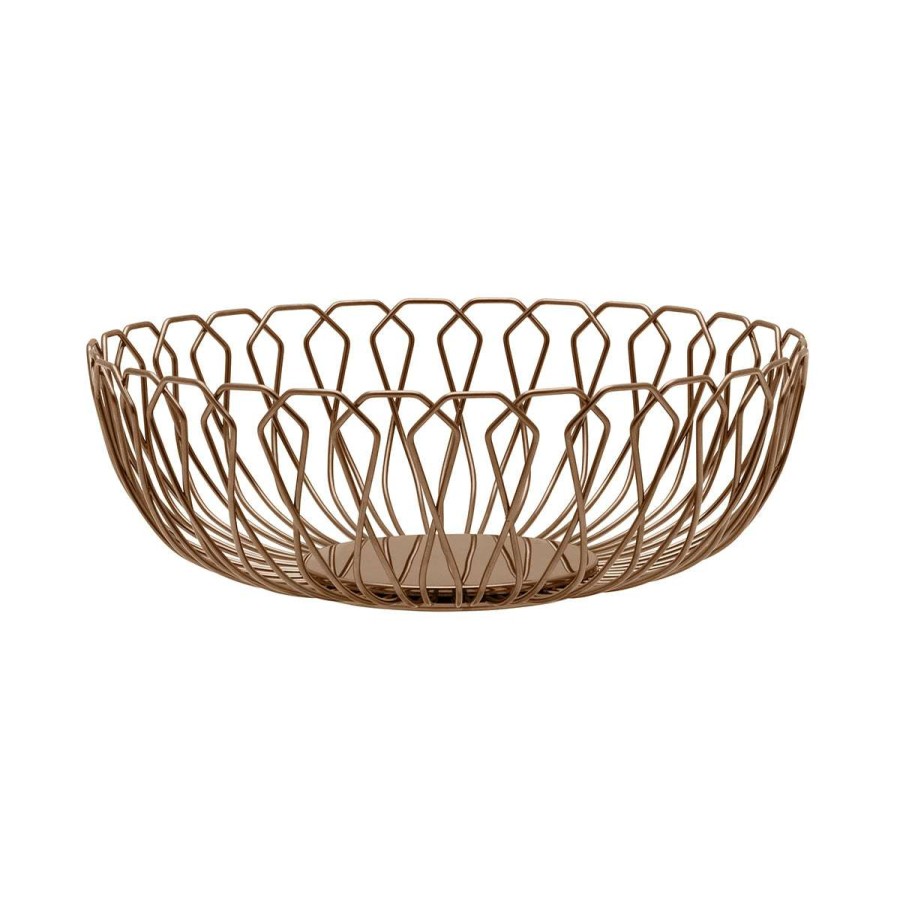 Tableware * | Wholesale Cruz Finition Cuivre Bread Basket 21 Cm