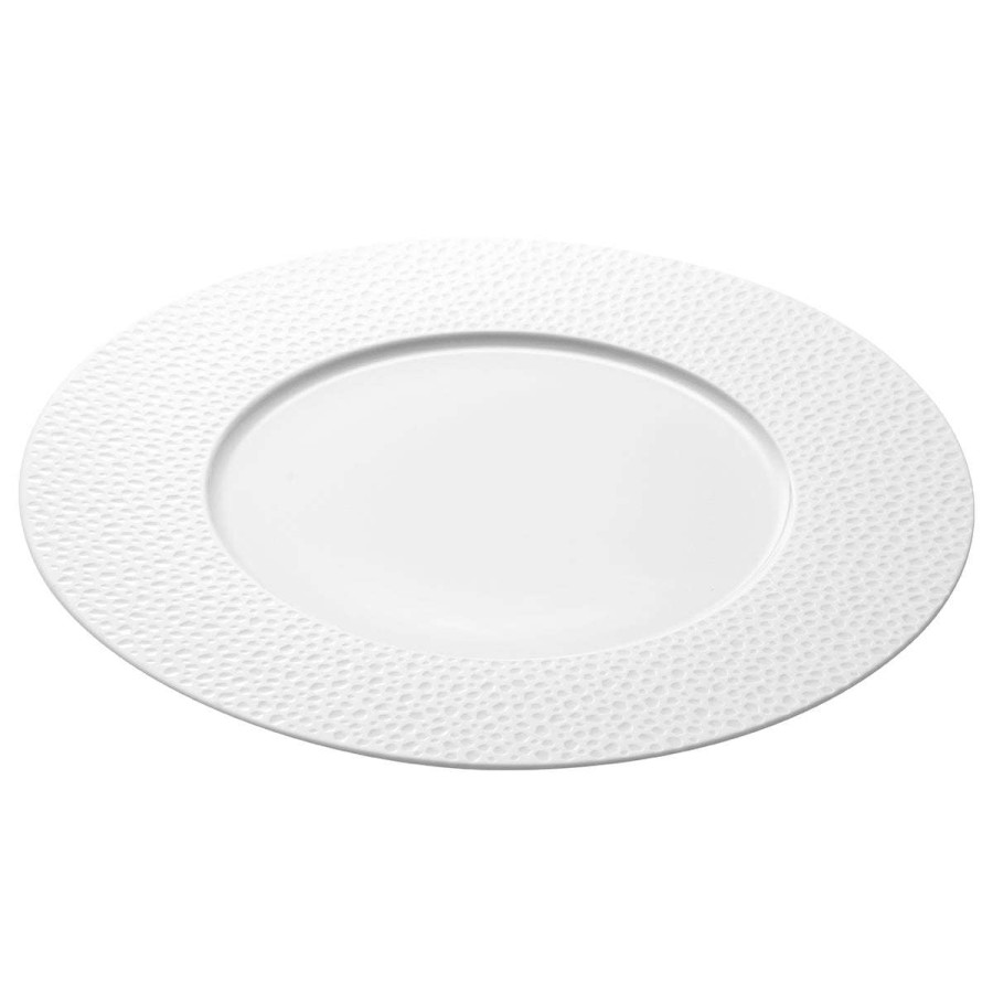 Tableware * | Cheap Online Perles De Rosee Blanches Presentation Plate 32 Cm