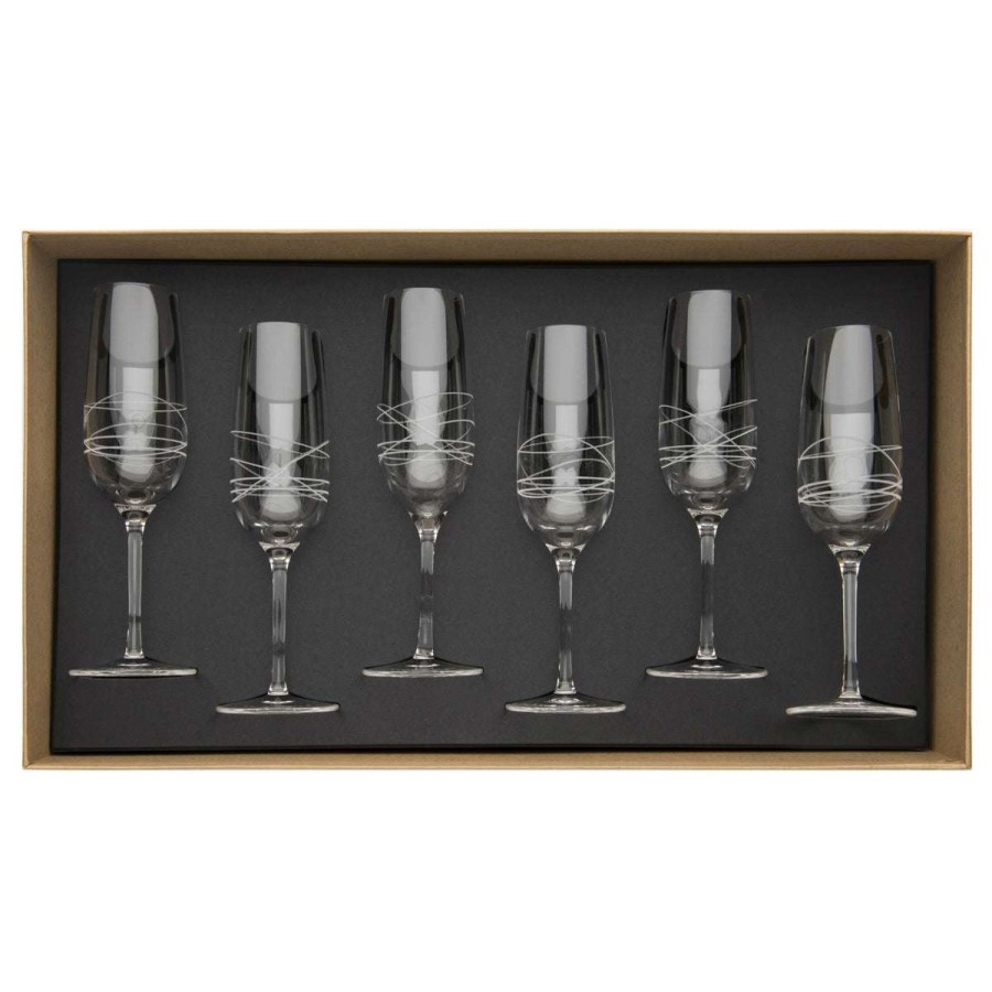 Glassware * | Gift Selection Galatee Gift Box Of 6 Champagne Flutes 20 Cl