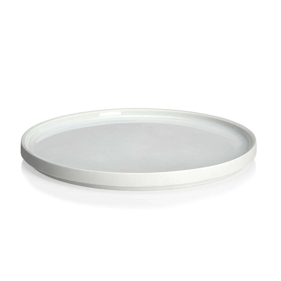 Tableware * | Typical Style La Vaisselle De L'Econome Blanche Set Of 4 Plates 24 Cm