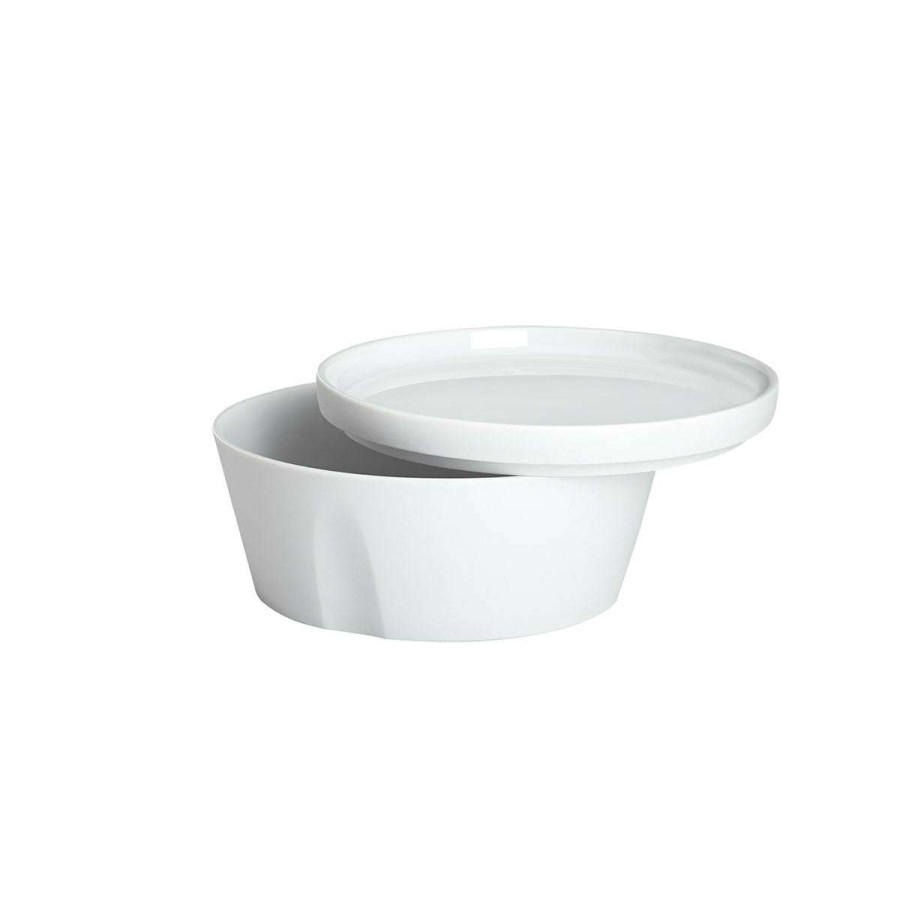 Tableware * | Typical Style La Vaisselle De L'Econome Blanche Set Of Straight Bowl And Plate 14 Cm