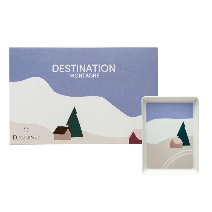 Tableware * | Gift Selection Destination Montagne Mini Dish 16 X 12 Cm