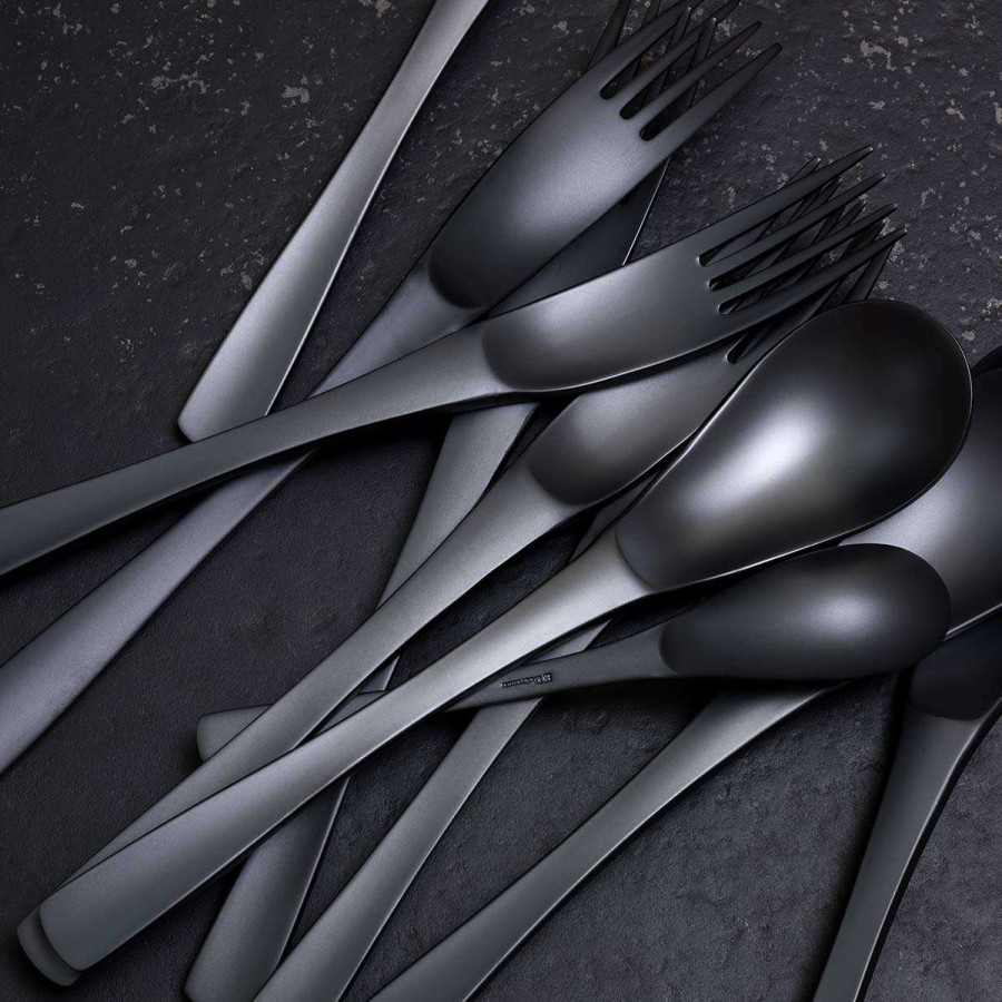 Cutlery * | Top Sellers Xy Black Mat Coffee Spoon