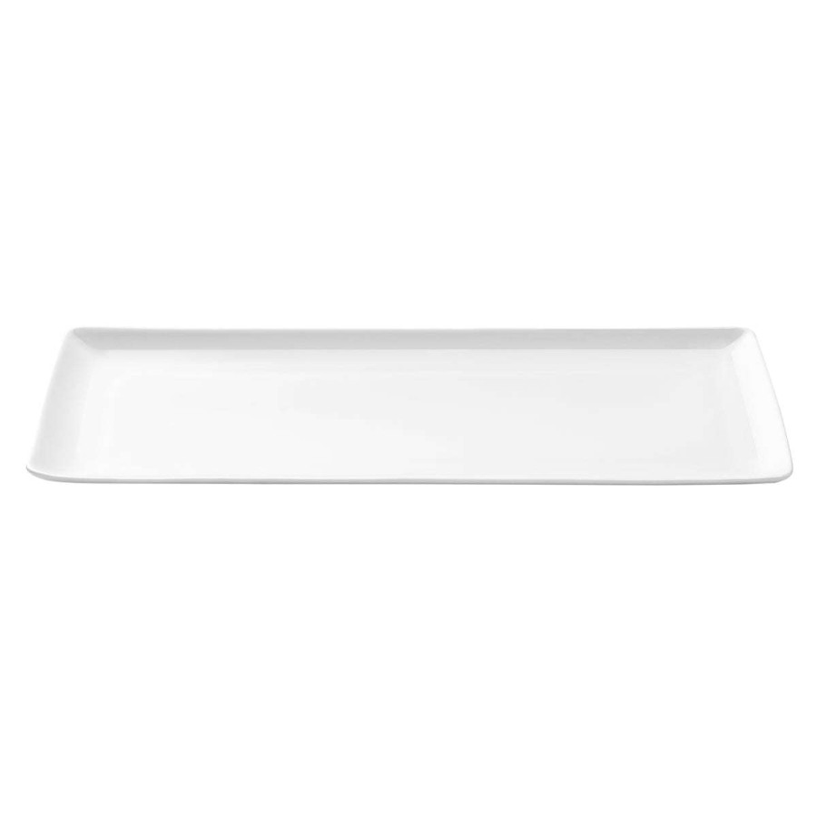 Tableware * | Good Quality Modulo Blanc Cake Dish 40 X 16 Cm