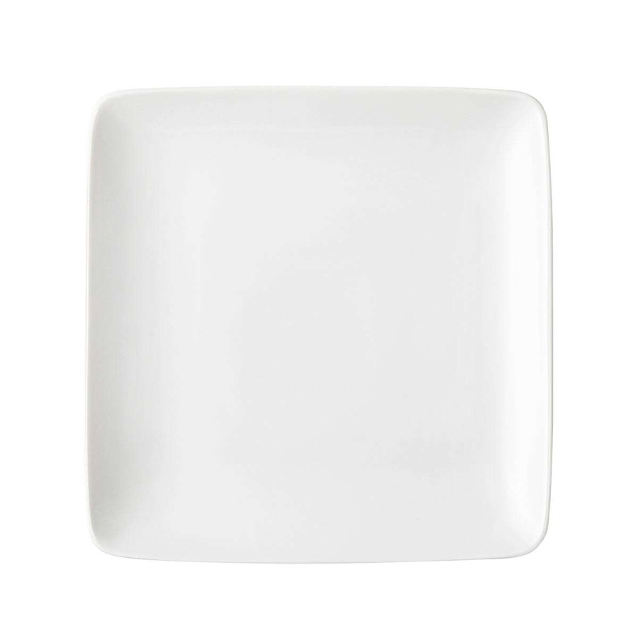 Tableware * | New Arrivals Modulo Blanc Square Plate 24 X 24 Cm