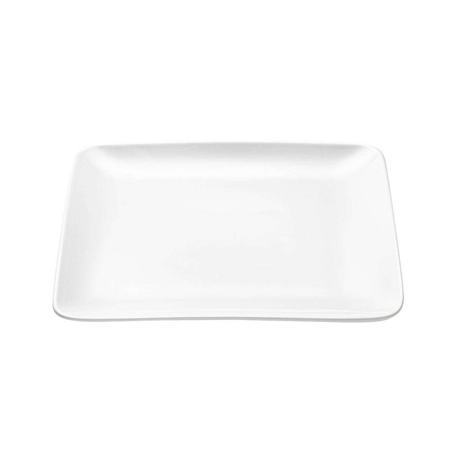 Tableware * | New Arrivals Modulo Blanc Square Plate 24 X 24 Cm