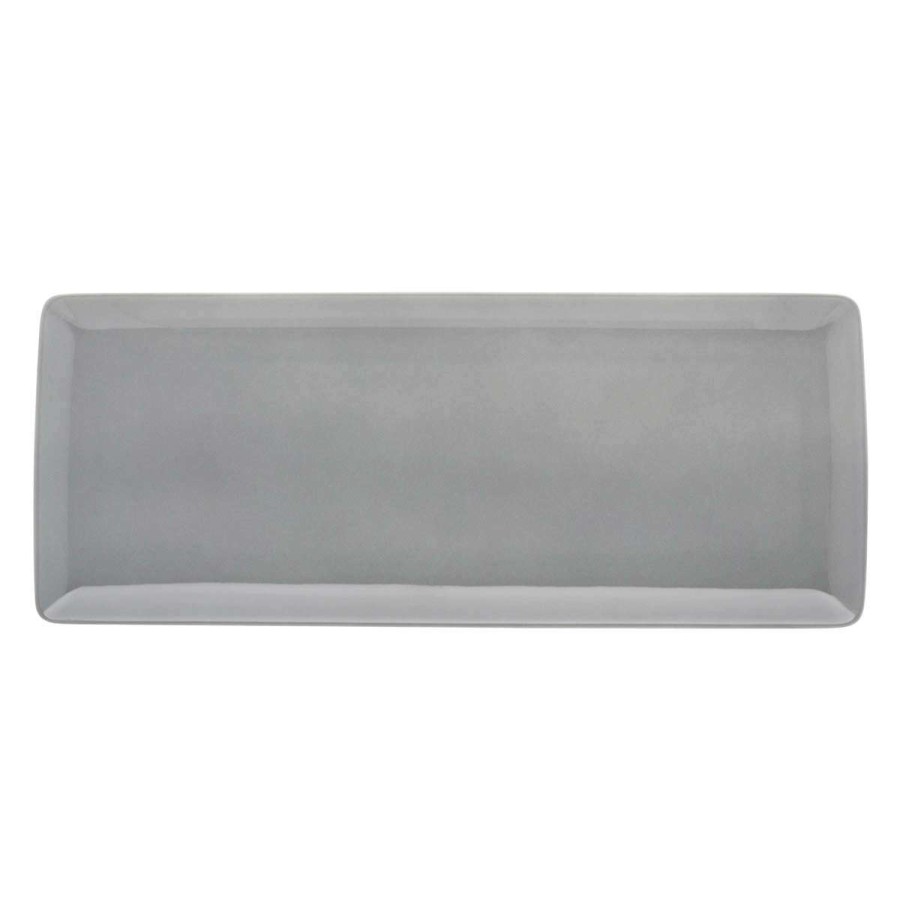 Tableware * | Exquisite Gifts Modulo Color Gris Perle Cake Dish 40 X 16 Cm