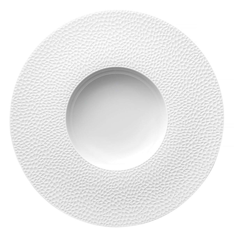 Tableware * | Special Collection L Fragments Blanc Large Bowl Gourmet Plate 30 Cm