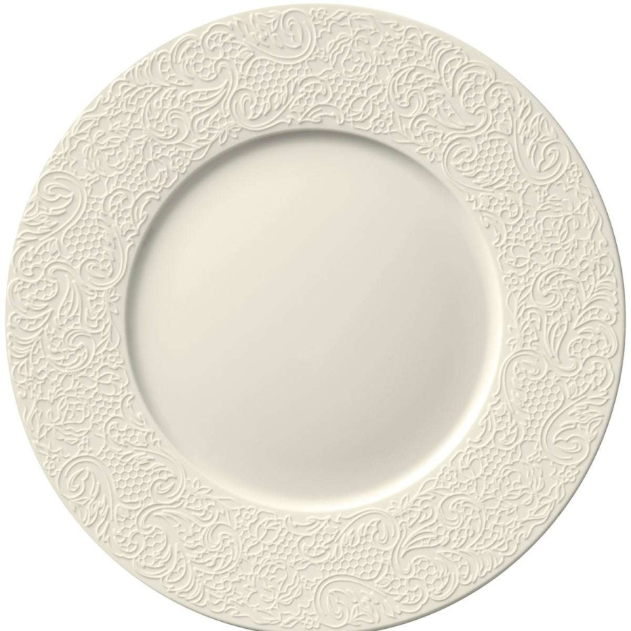 Tableware * | Discounts Collection L Couture Ivoire Presentation Plate 32 Cm