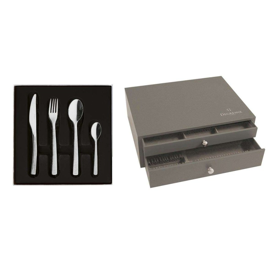 Cutlery * | Large Choice Astree Cisele Miroir Box Set For 75 Place Settings