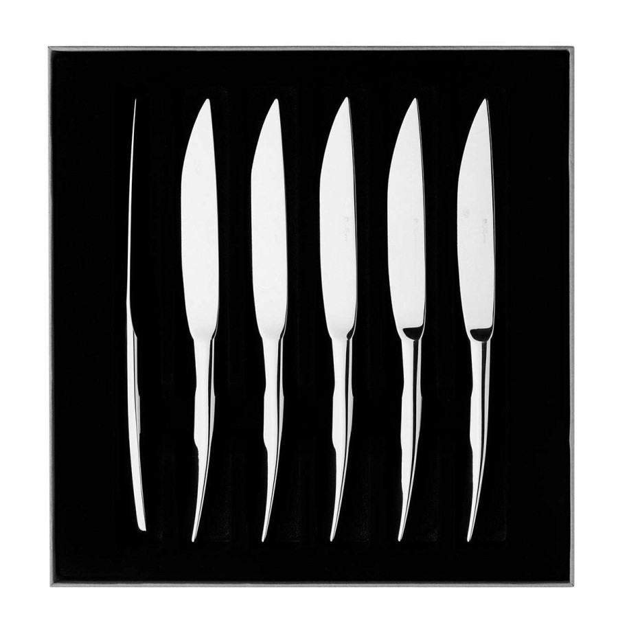 Cutlery * | Exquisite Gifts Xy Miroir Set Of 6 Steak Knives