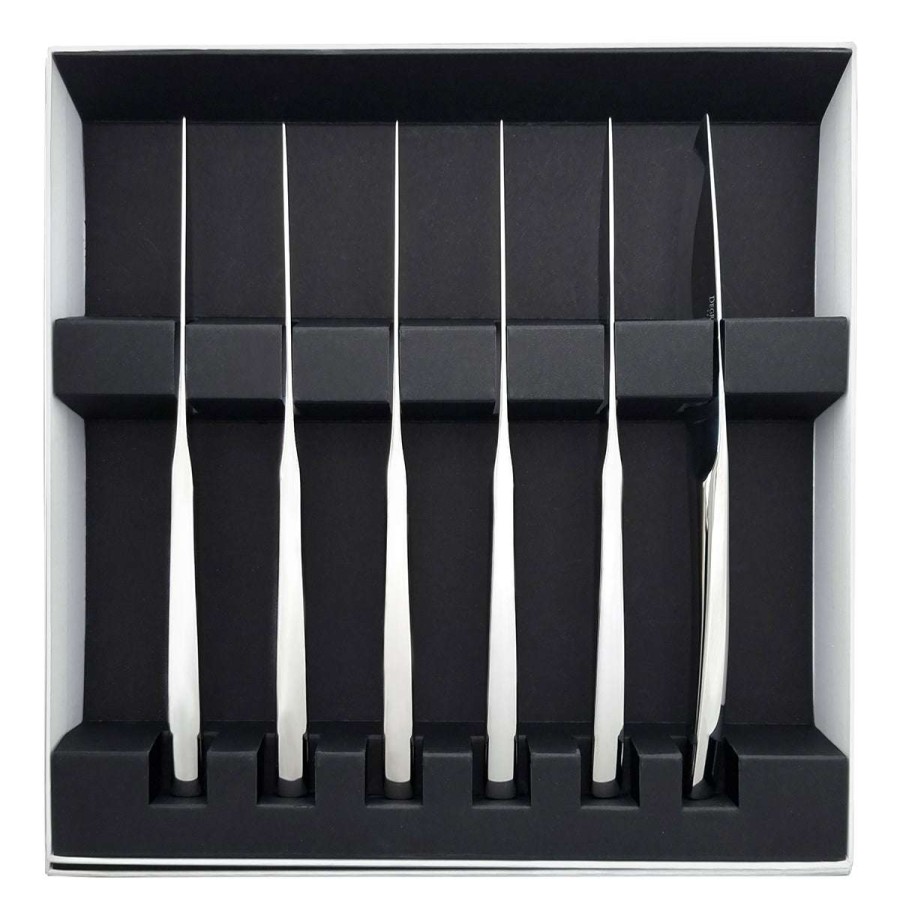 Cutlery * | Exquisite Gifts Xy Miroir Set Of 6 Steak Knives