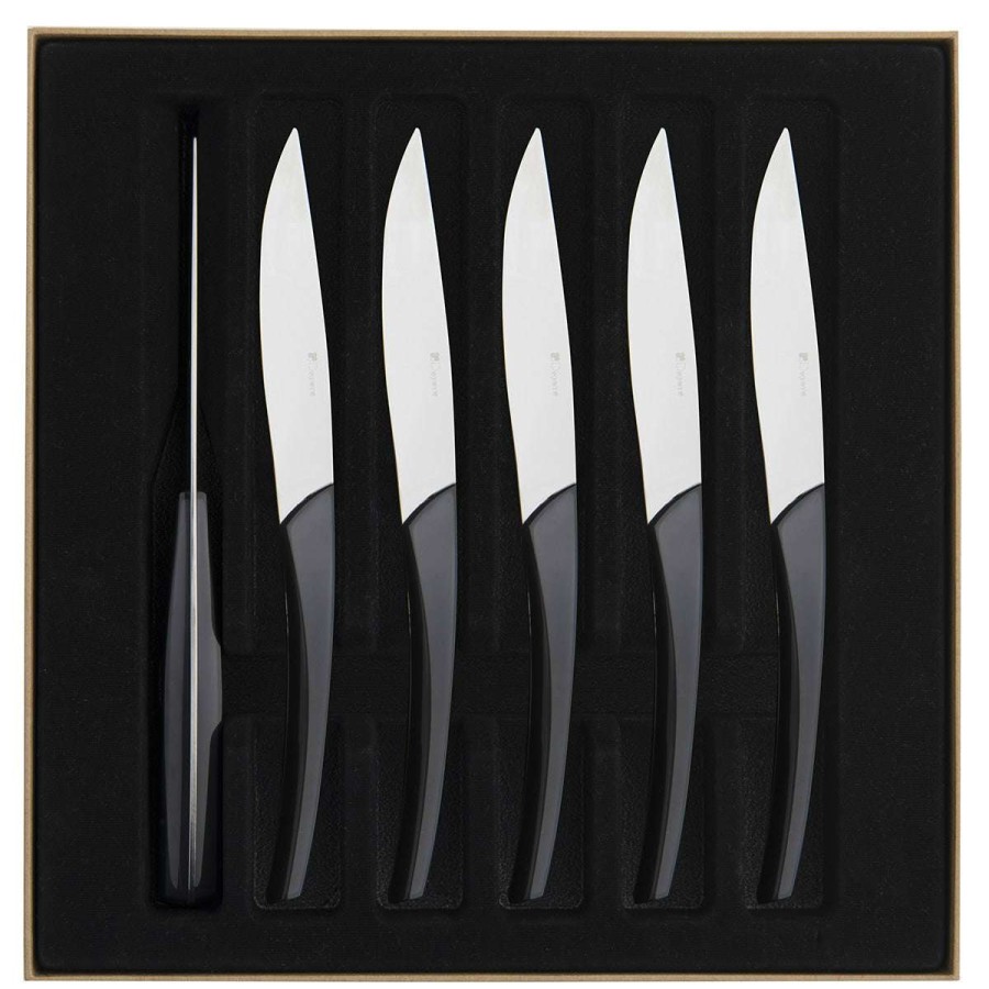 Cutlery * | Shop Quartz Miroir Carbone Set Of 6 Steak Knives