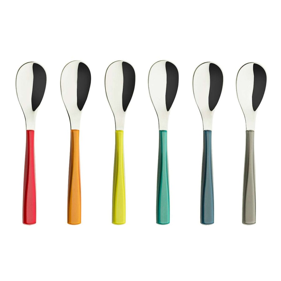 Cutlery * | Top Sellers Quartz Miroir Multicolore Set Of 6 Coffee Spoon