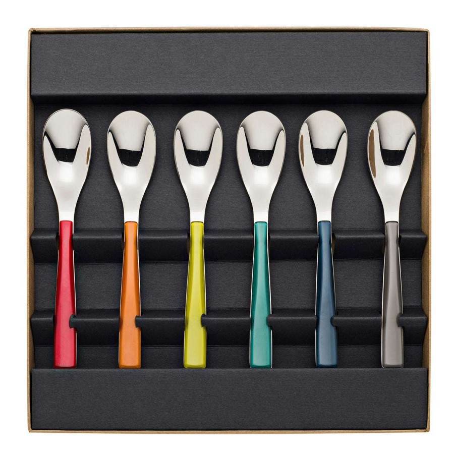 Cutlery * | Top Sellers Quartz Miroir Multicolore Set Of 6 Coffee Spoon