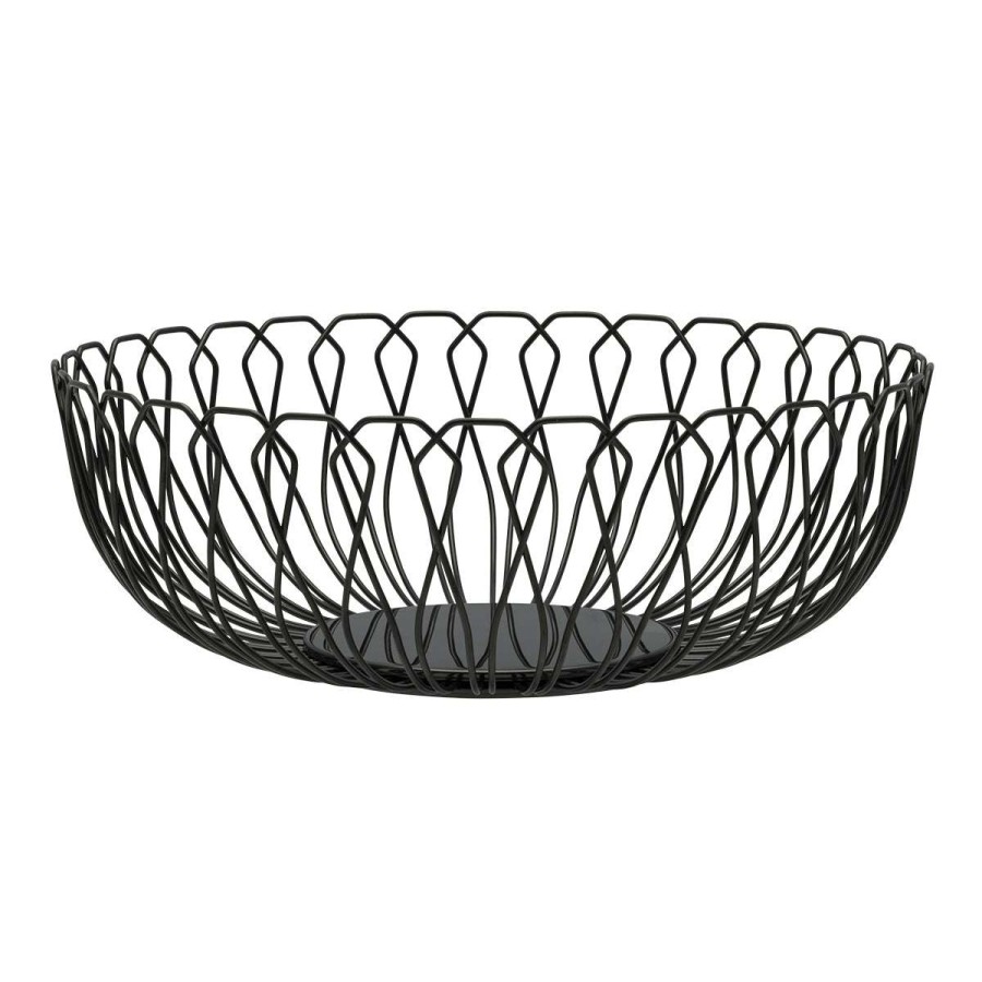 Tableware * | Good Quality Cruz Noir Bread Basket 25 Cm