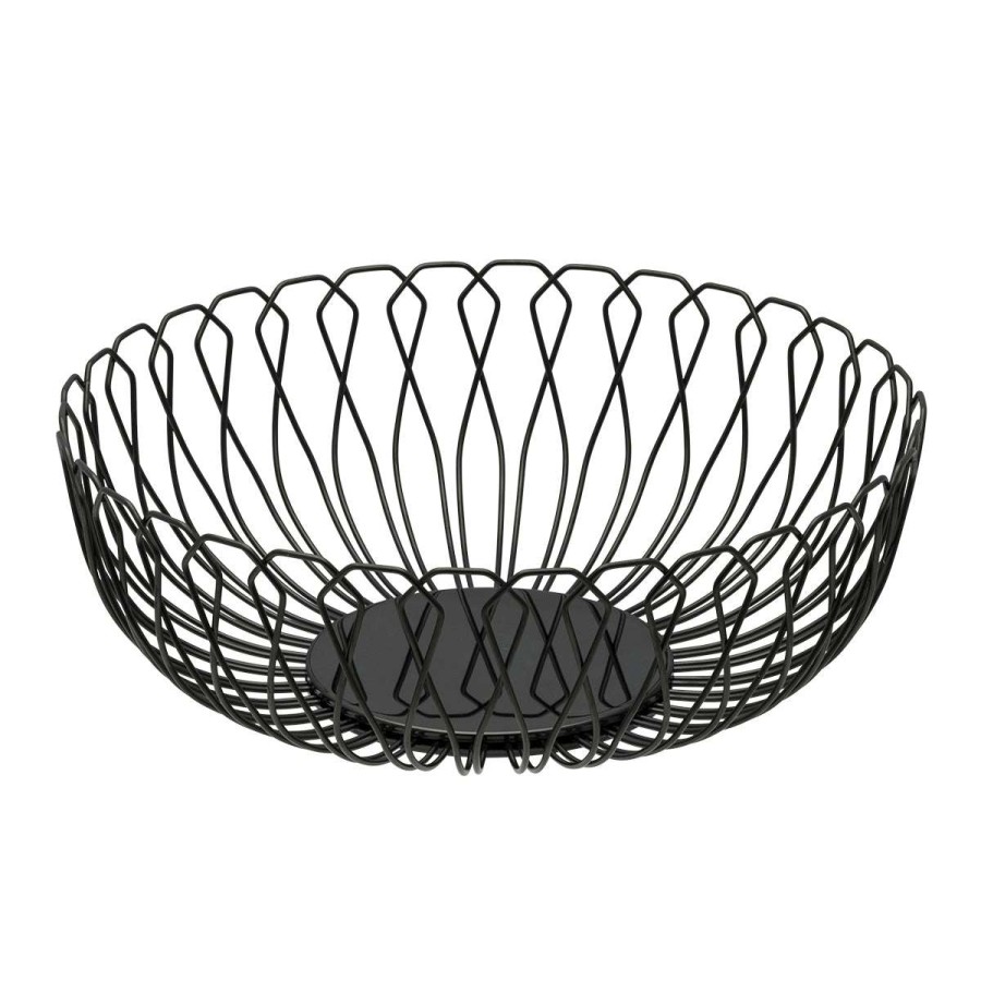 Tableware * | Good Quality Cruz Noir Bread Basket 25 Cm