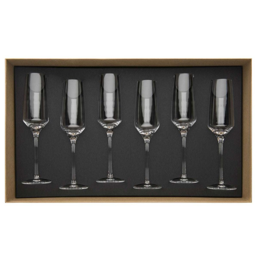 Glassware * | Shop Muse Gift Box Of 6 Champagne Flutes 19 Cl