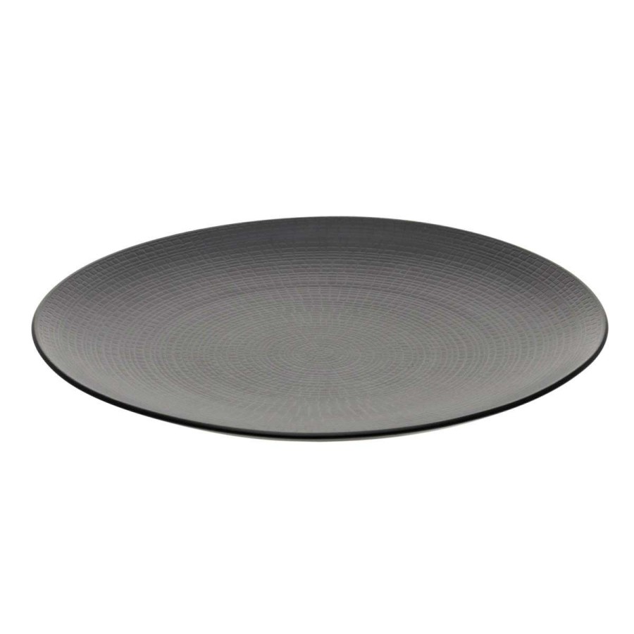 Tableware * | Good Quality Modulo Nature Pierre De Lave Plate 28 Cm