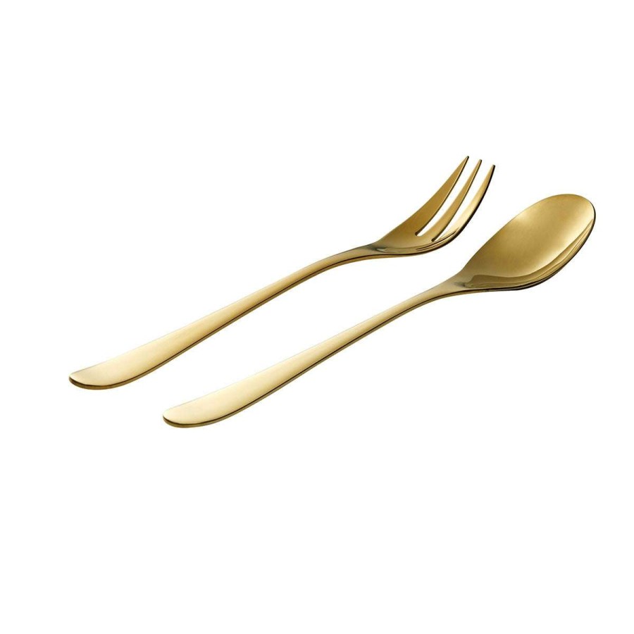 Cutlery * | Exquisite Gifts Onde Gold Service Cutlery Set