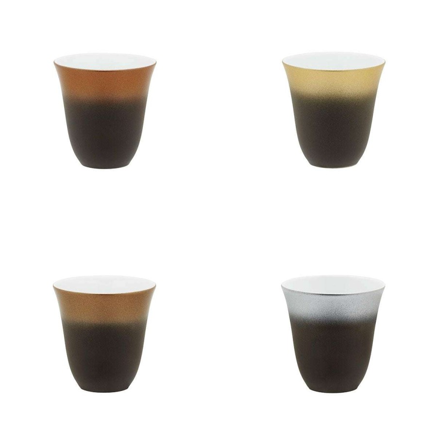 Tea & Coffee * | New Threads Illusions Multicolore Set Of 4 Mocha Cups 7 Cl