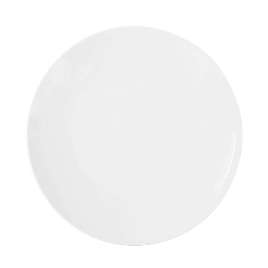 Tableware * | Good Quality Modulo Blanc Presentation Plate 29 Cm