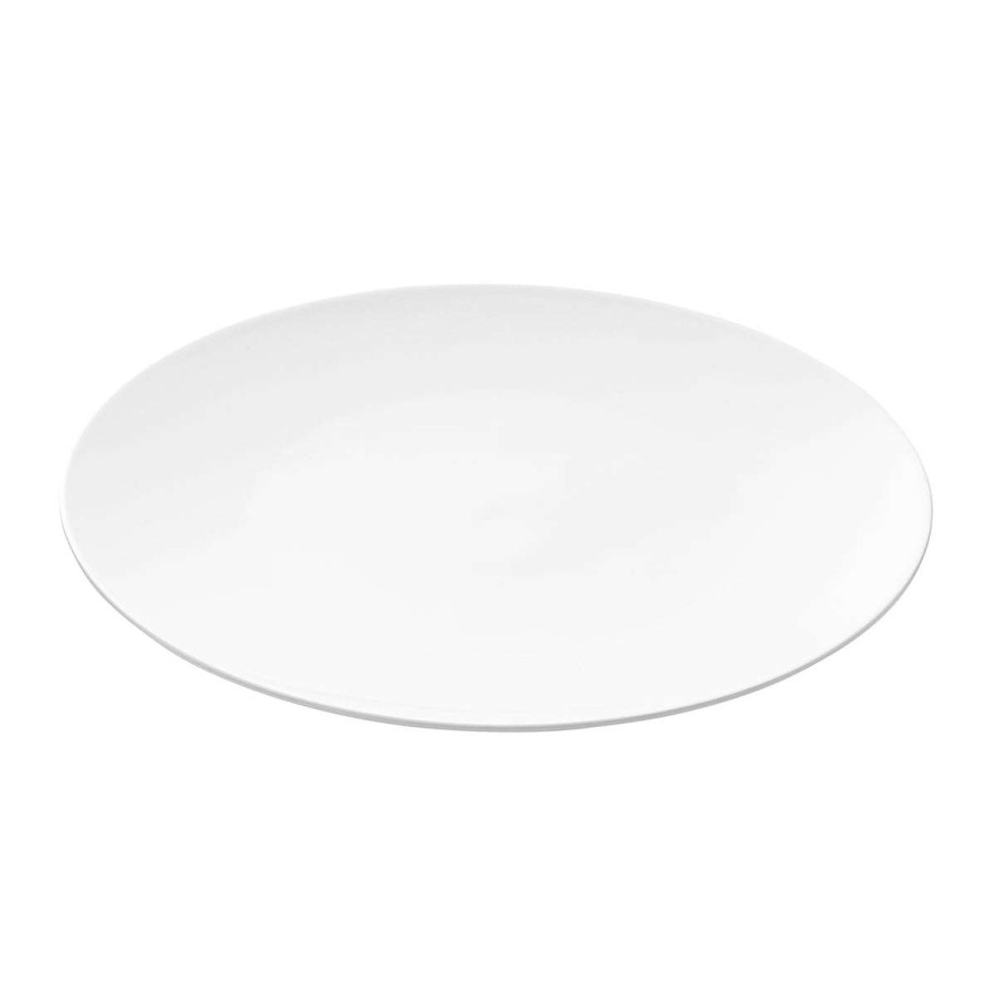 Tableware * | Good Quality Modulo Blanc Presentation Plate 29 Cm