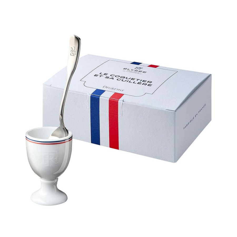 Tableware * | Top Sellers Degrenne Elysee French Republic Egg Cup And Spoon Set