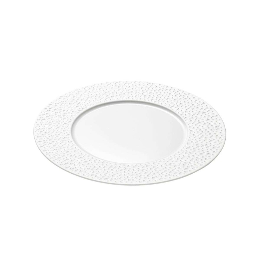 Tableware * | Online Store Perles De Rosee Blanches Dessert Plate 24 Cm