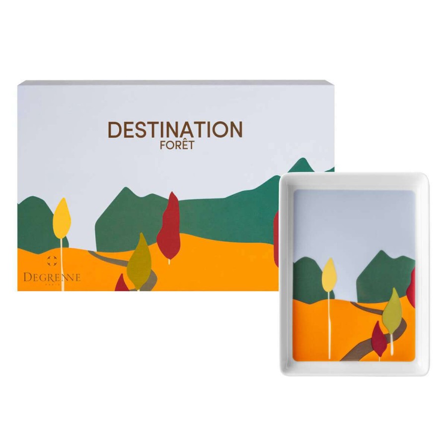 Decoration * | Typical Style Destination Foret Mini Dish 16 X 12 Cm